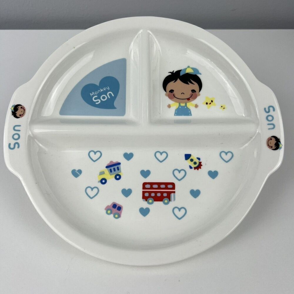 Cloverleaf Designed by England Ultra Bone China Eco Friendly Toddler Boy Plate